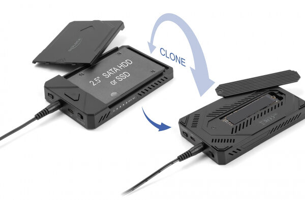 DELOCK θήκη M.2 NVMe & SATA SSD/HDD 42020