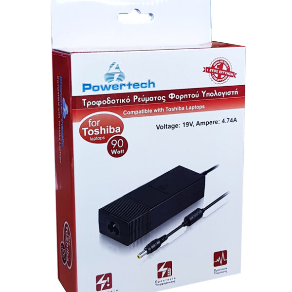 POWERTECH φορτιστής laptop PT-54 για Toshiba