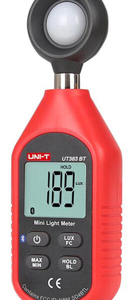 UNI-T φωτόμετρο UT383BT με εύρος μέτρησης έως 199900 Lux