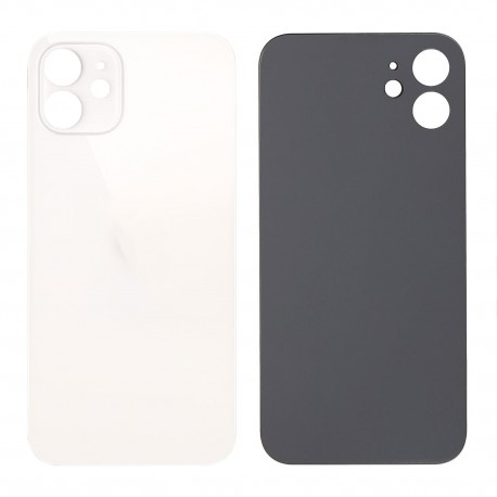 Tech Up - Apple iPhone 12 Mini BackCover with Bigger Hole White GRADE A