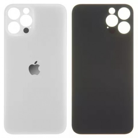 Tech Up - Apple iPhone 12 Pro BackCover With Bigger Hole White-Silver GRADE A