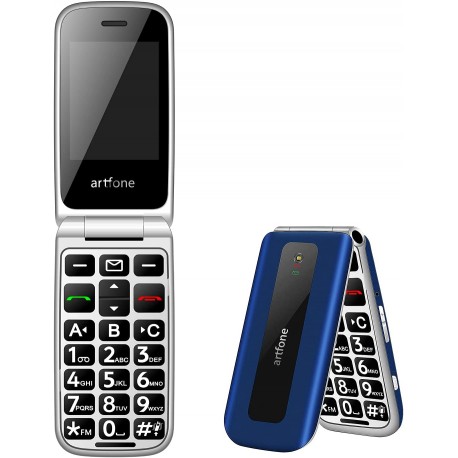 Tech Up - Artfone F20 Dual Sim 2.4'' GSM Flip Phone Blue (Ελληνικό Μενού)
