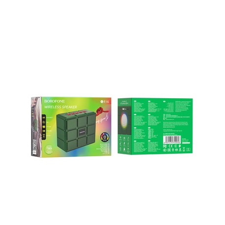 Tech Up - Borofone Portable BR16 Bluetooth Speaker Gage Dark Green