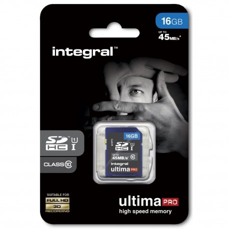 Tech Up - Integral Ultima Pro SD Card 16GB Class 10 Up to 45MB/s