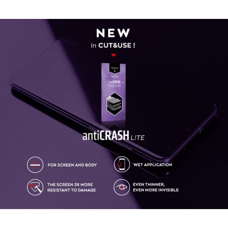 Tech Up - MyScreen AntiCRASH LITE Screen Protector SUPER 130 micro 10pcs Box for Cut&Use