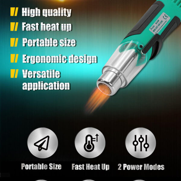 PROSKIT μίνι πιστόλι θερμού αέρα SS-628F