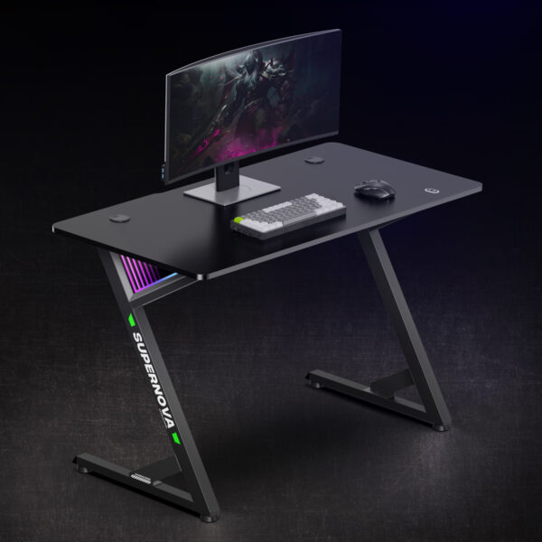 BRATECK gaming γραφείο GMD14-1 με RGB φωτισμό