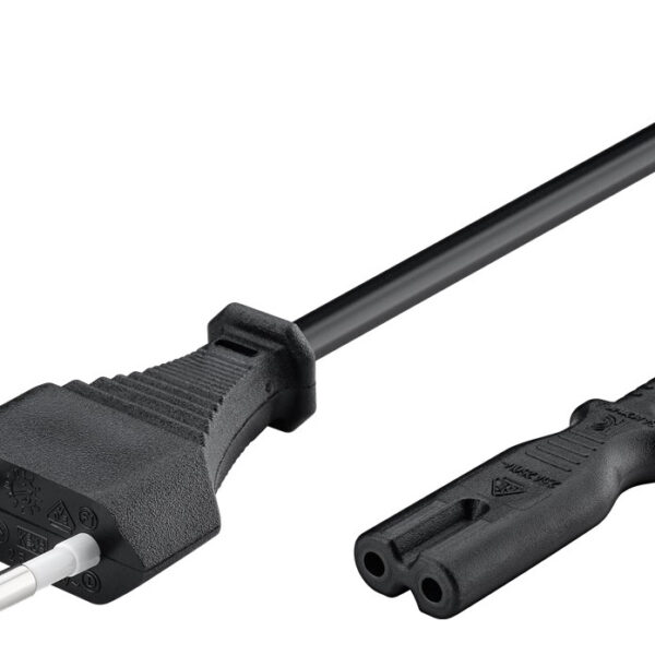 POWERTECH Καλώδιο τροφοδοσίας Euro VDE 2x0.5mm²