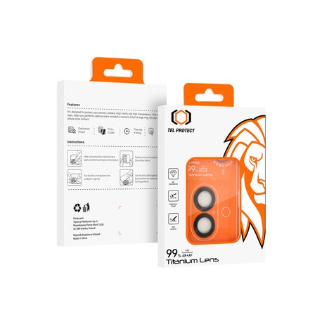 Tech Up - Apple iPhone 17 Tempered Glass for Camera Lens Titanium 99% AR Transparent 2pcs