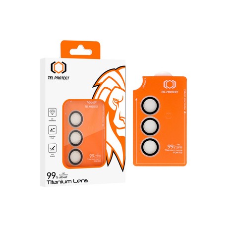 Tech Up - Samsung Galaxy S25 Tempered Glass for Camera Lens Titanium 99% AR Transparent 3pcs