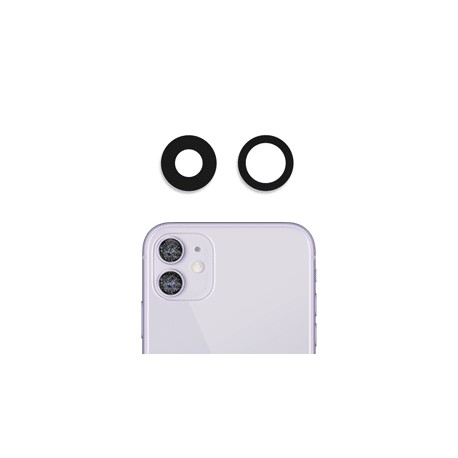 Tech Up - Apple iPhone 11 Camera Lens Black 2pcs GRADE A