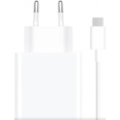 Tech Up - Xiaomi BHR9956EU Wall Adapter Charger Usb 33W White USB/USB-C Data Cable 3A ORIGINAL