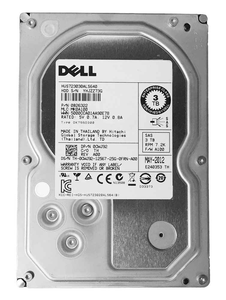 DELL used SAS HDD CWJ92 DELL used SAS HDD CWJ92