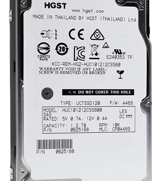 HGST used SAS HDD HUC101212CSS600