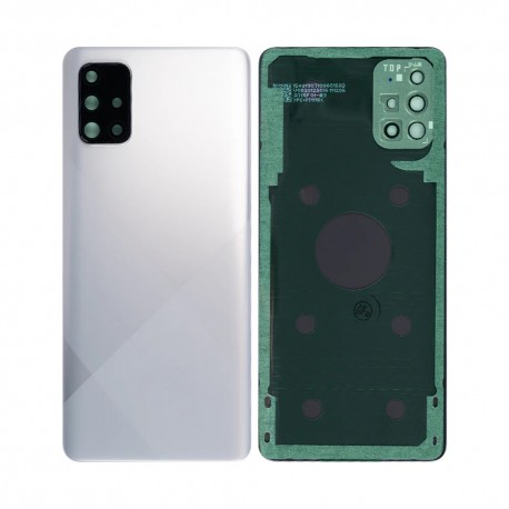 Tech Up - Samsung Galaxy A71 BatteryCover+Camera Lens Silver GRADE A