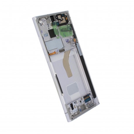 Tech Up - Samsung Galaxy S22 Ultra 5G Lcd+Touch Screen+Frame White ORIGINAL
